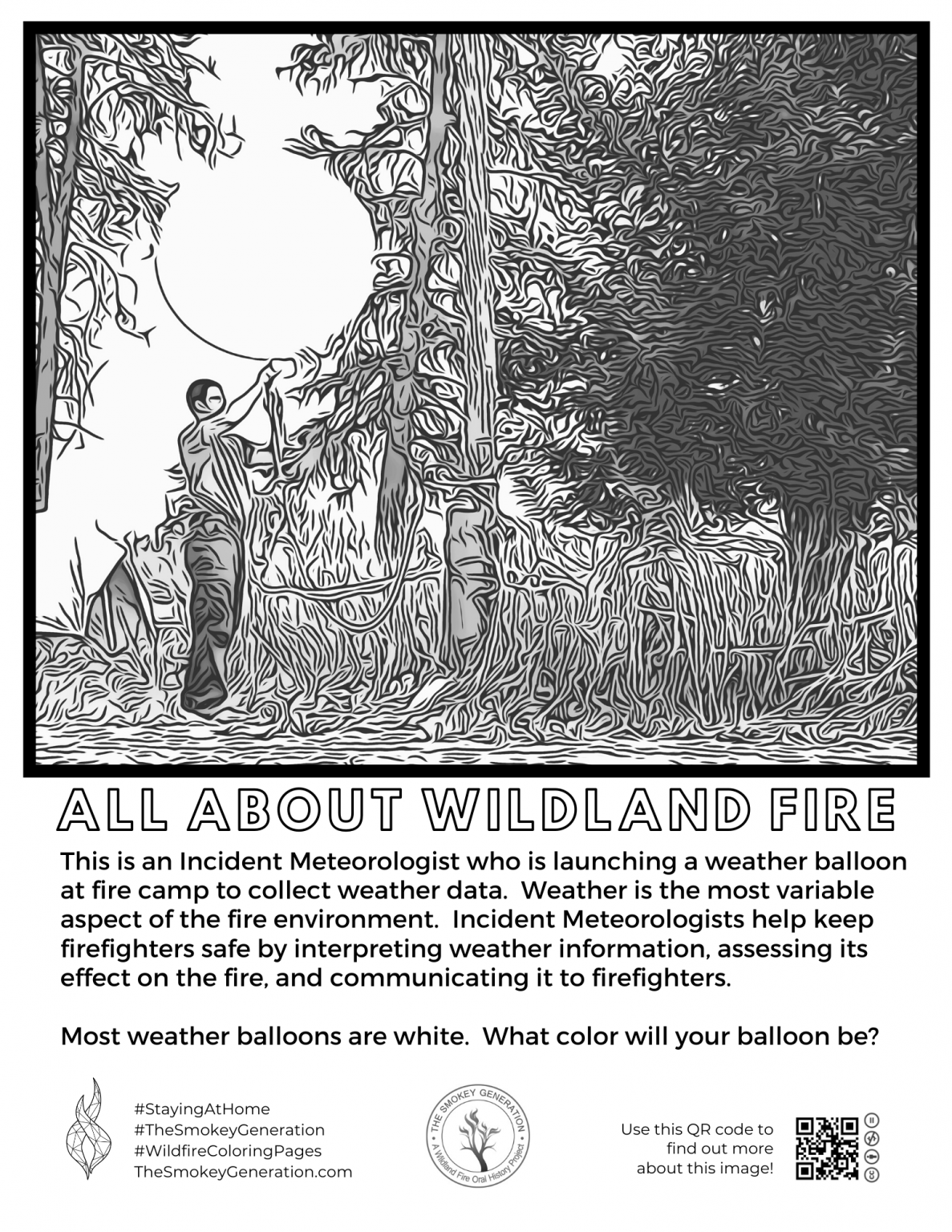 Wildland Fire Coloring Sheets