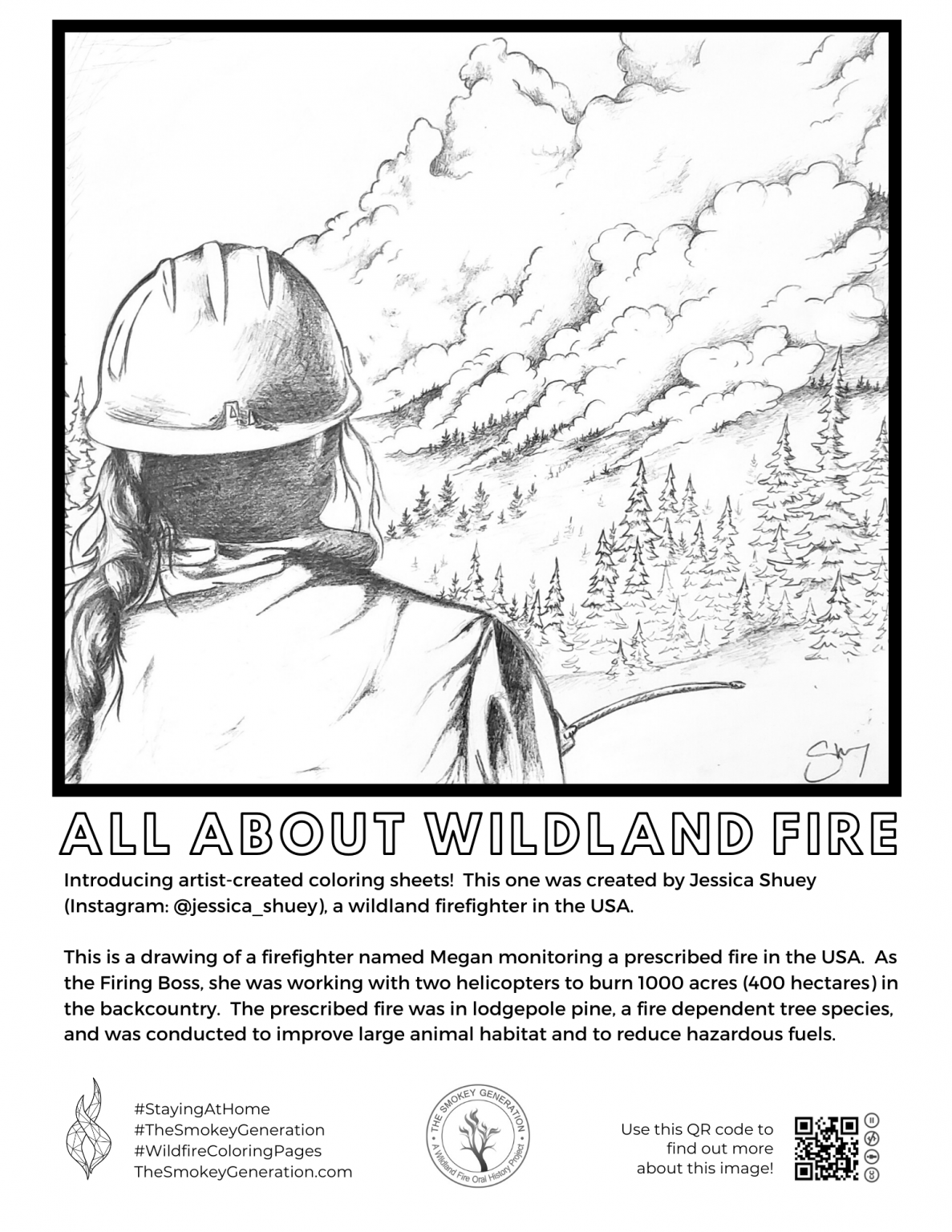 Wildland Fire Coloring Sheets
